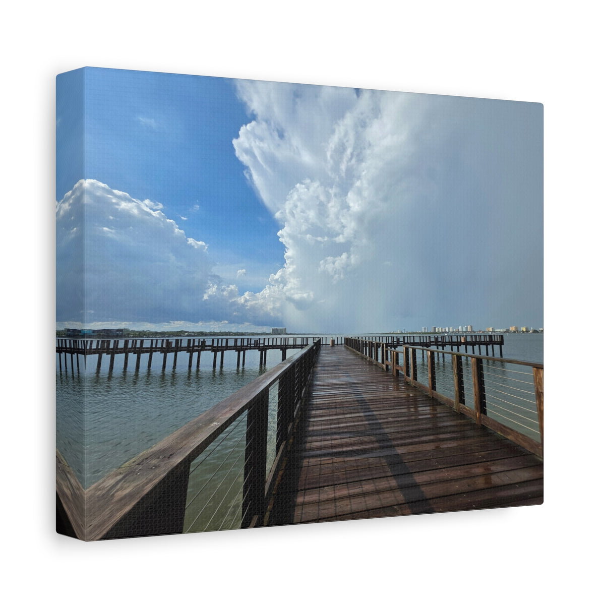 Into the Storm - Dramatic Cloudscape Matte Stretched Print