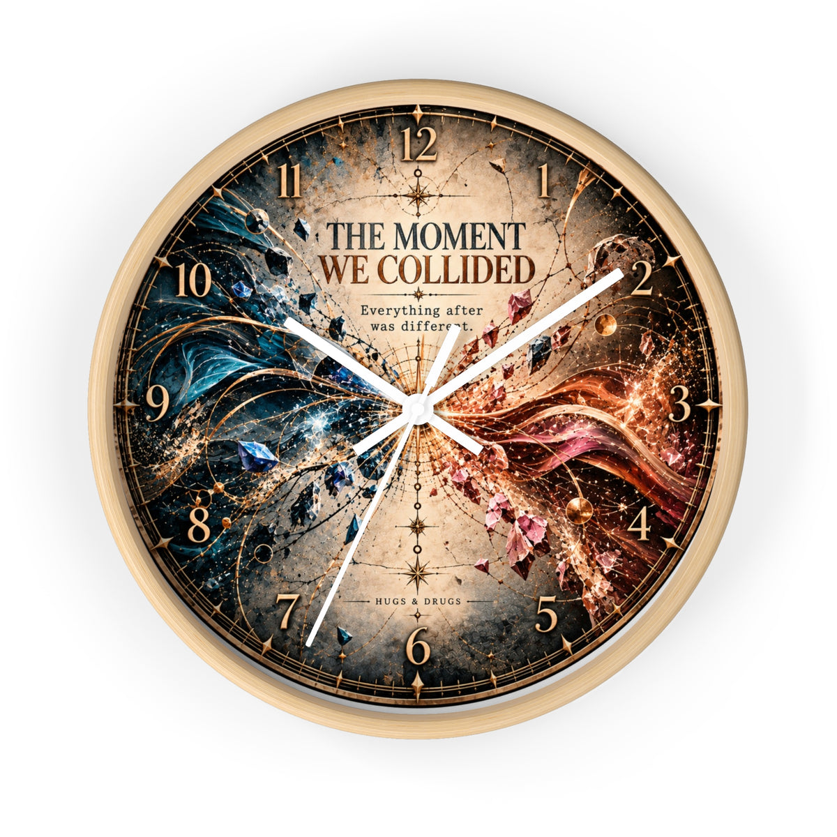 The Moment We Collided Wall Clock