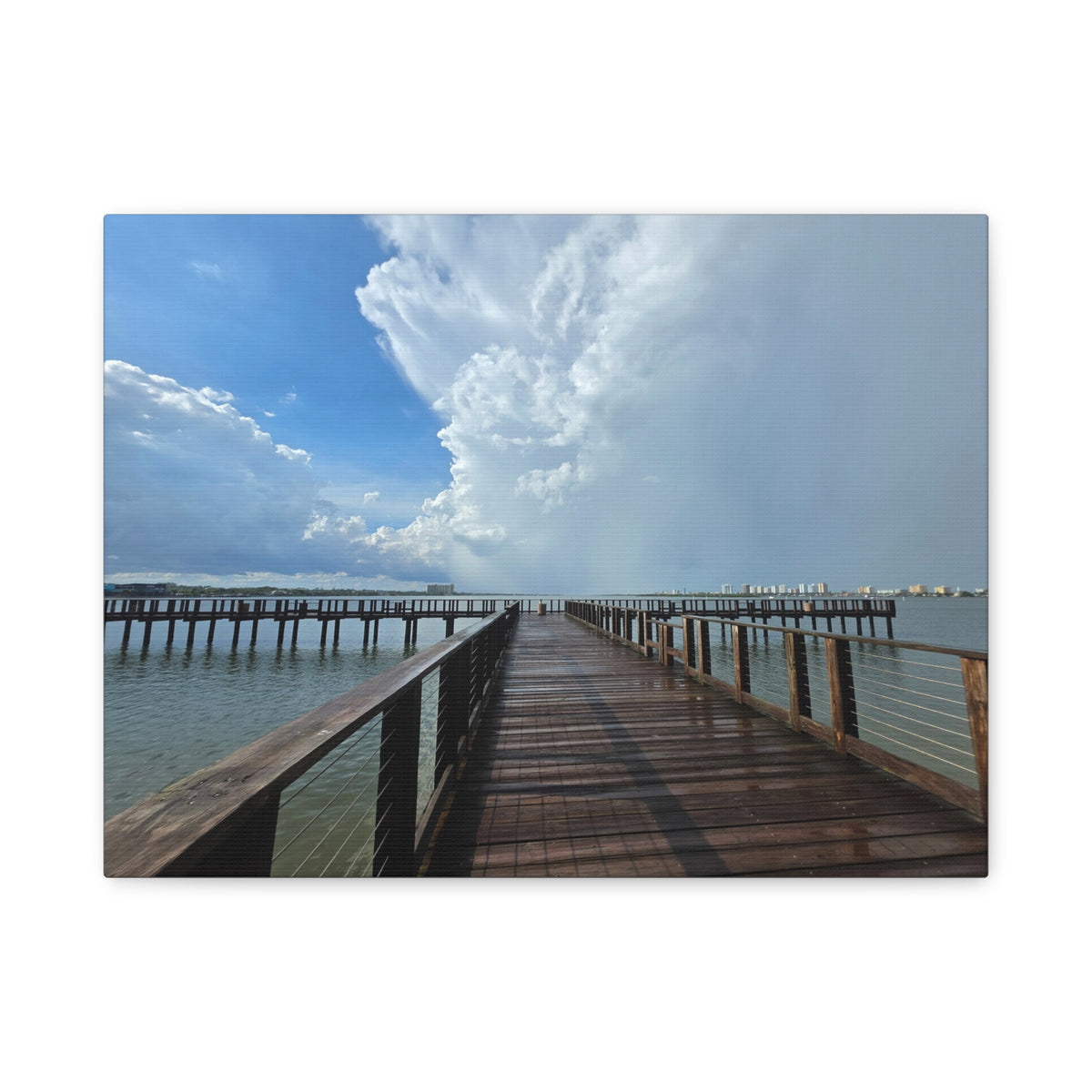 Into the Storm - Dramatic Cloudscape Matte Stretched Print