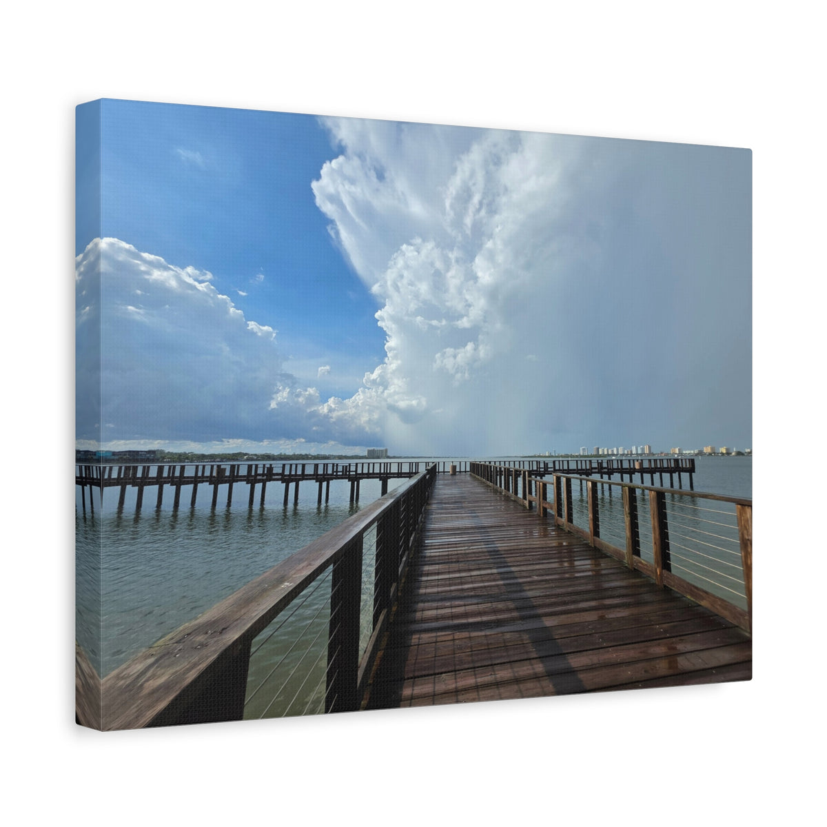 Into the Storm - Dramatic Cloudscape Matte Stretched Print