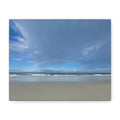 Seaside Rainbow Matte Canvas Wall Art — Stretched Beach Landscape