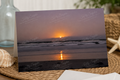 Moonlit Arrival | Moonrise Over the Atlantic Greeting Card | Florida Beach Photography