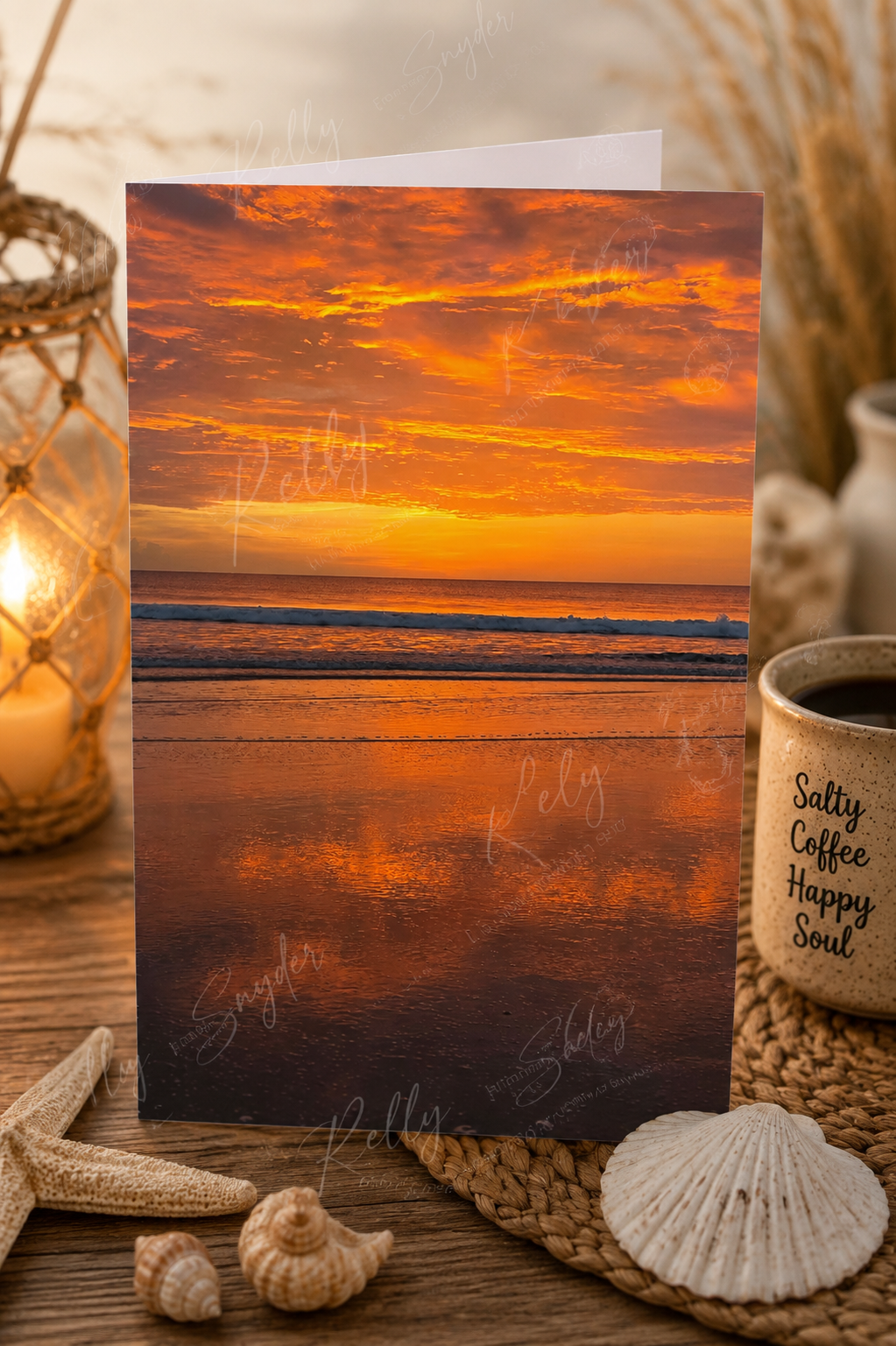 Morning Reflection | Sunrise Beach Greeting Card