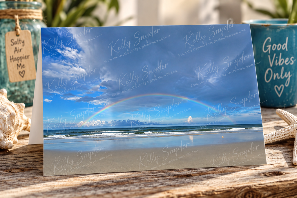 After the Storm — Florida Rainbow Greeting Card