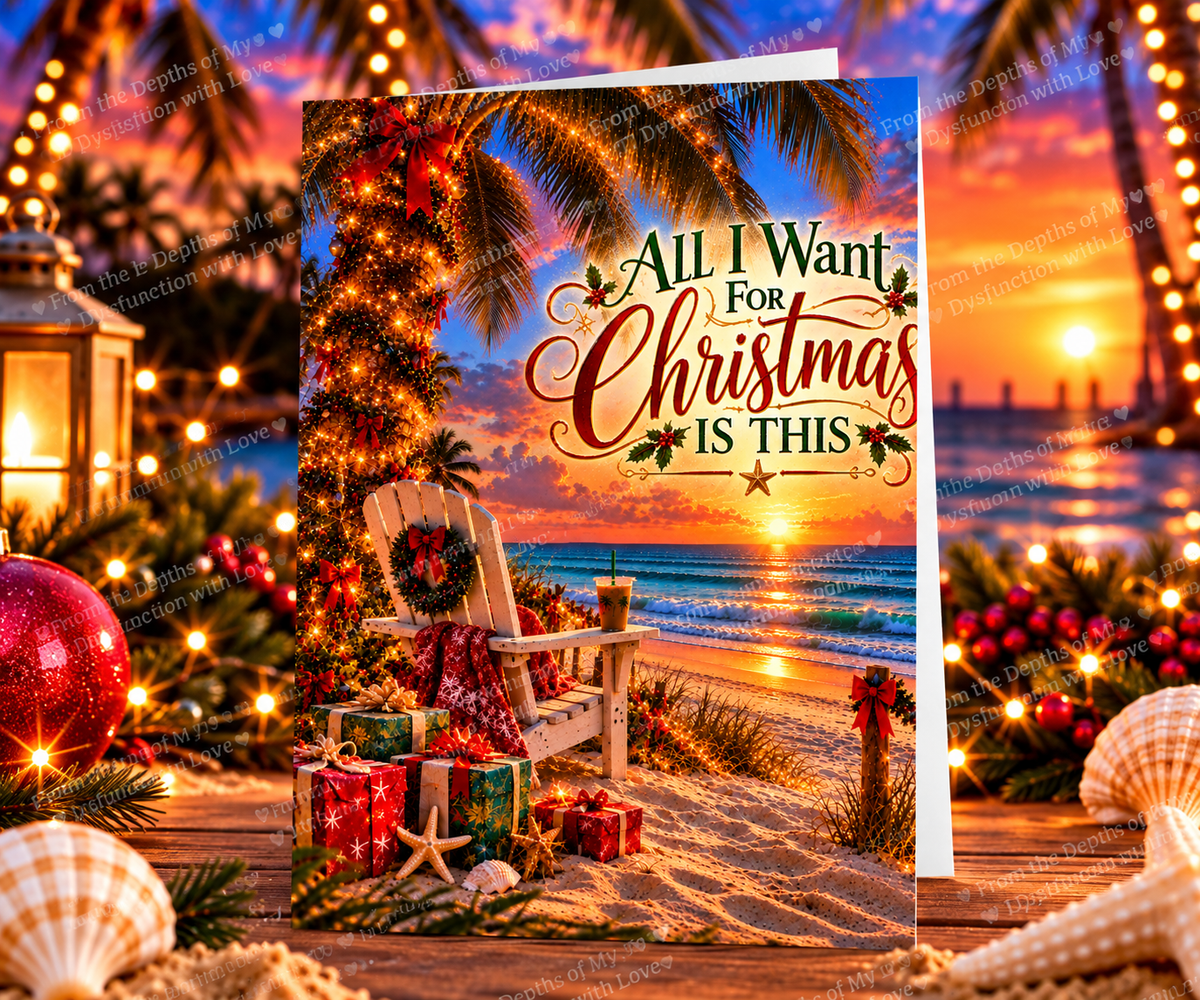 All I Want for Christmas Is This –  Christmas Card