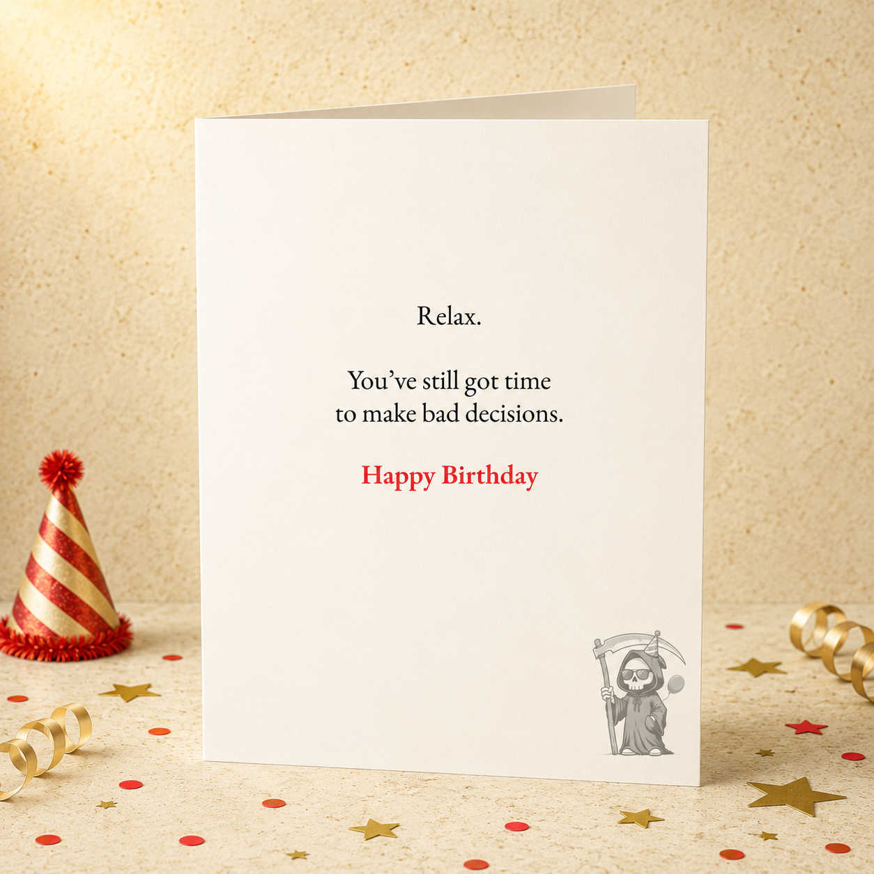 Another Year Closer to Death... Cute | Funny Birthday Card