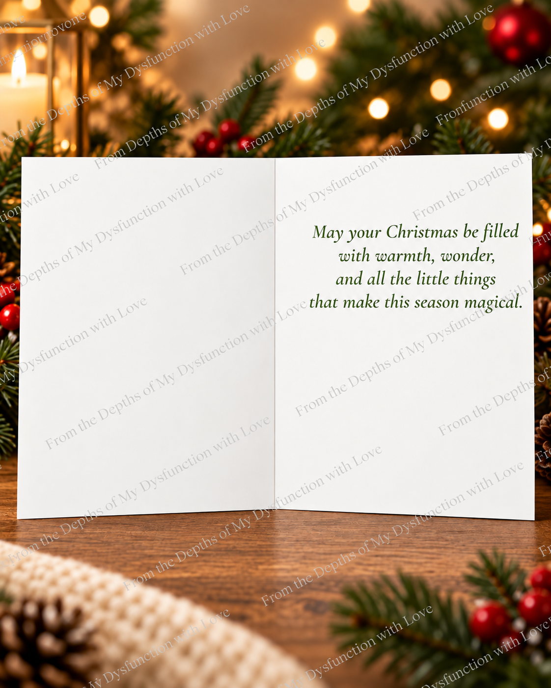 A Little Christmas bunny Christmas Greeting Card