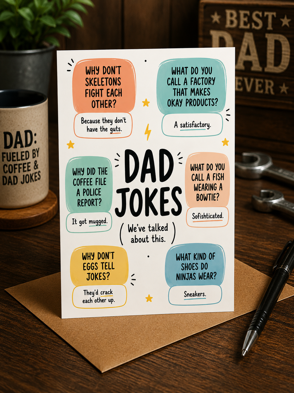 Funny Dad Jokes Father's Day Card | We've Talked About This