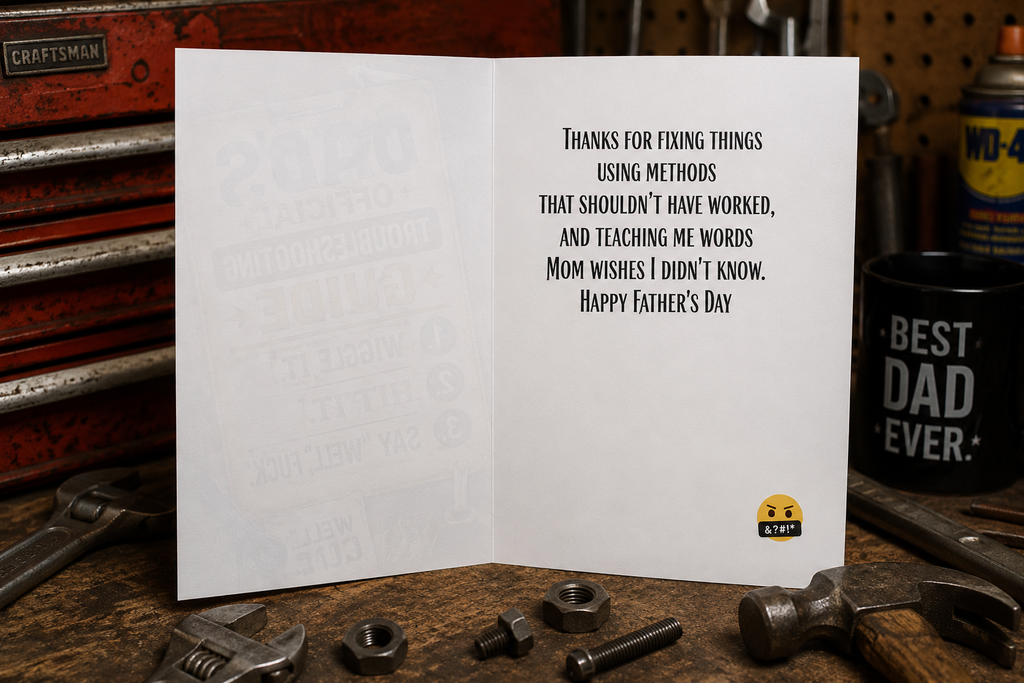 Dad's Official Troubleshooting Guide Father's Day Card