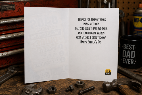 Dad's Official Troubleshooting Guide Father's Day Card