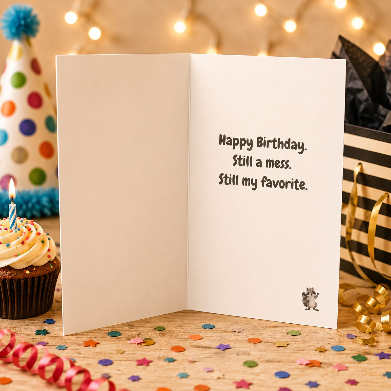 You're My Favorite Dumpster Fire Funny Birthday Card