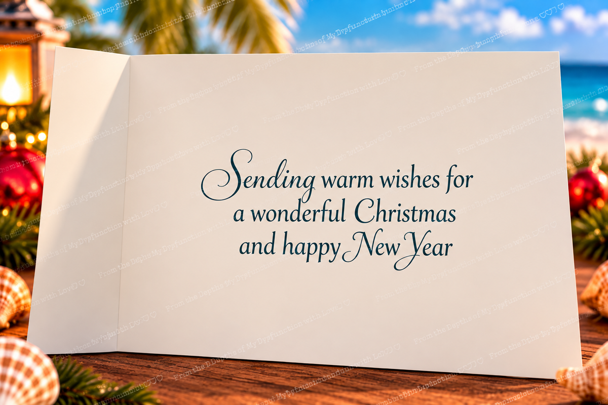 Merry Christmas – Funny Gator Motorcycle Beach Christmas Card