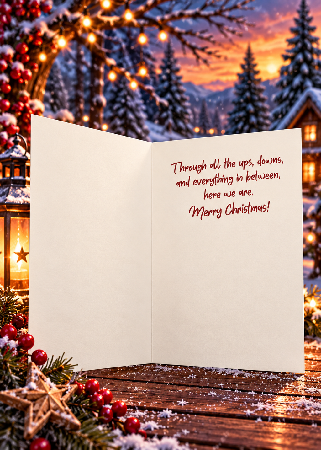 Somehow We Made It to Christmas –  Gingerbread Christmas Card