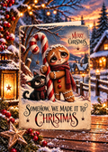 Somehow We Made It to Christmas –  Gingerbread Christmas Card