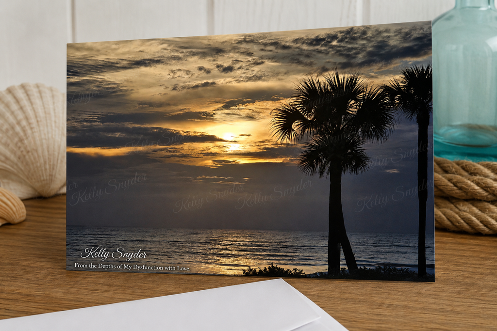 Golden Silence | 5x7 Florida Sunrise Greeting Card | Original Photography