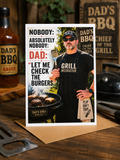 Funny Grill Dad Father's Day Card | Let Me Check The Burgers