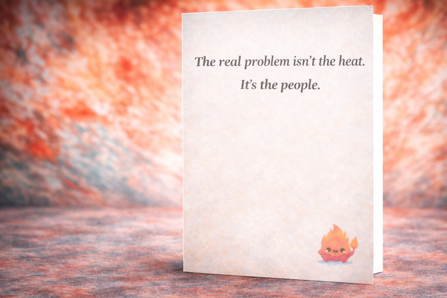 Funny Menopause Card – The Real Problem Isn’t the Heat