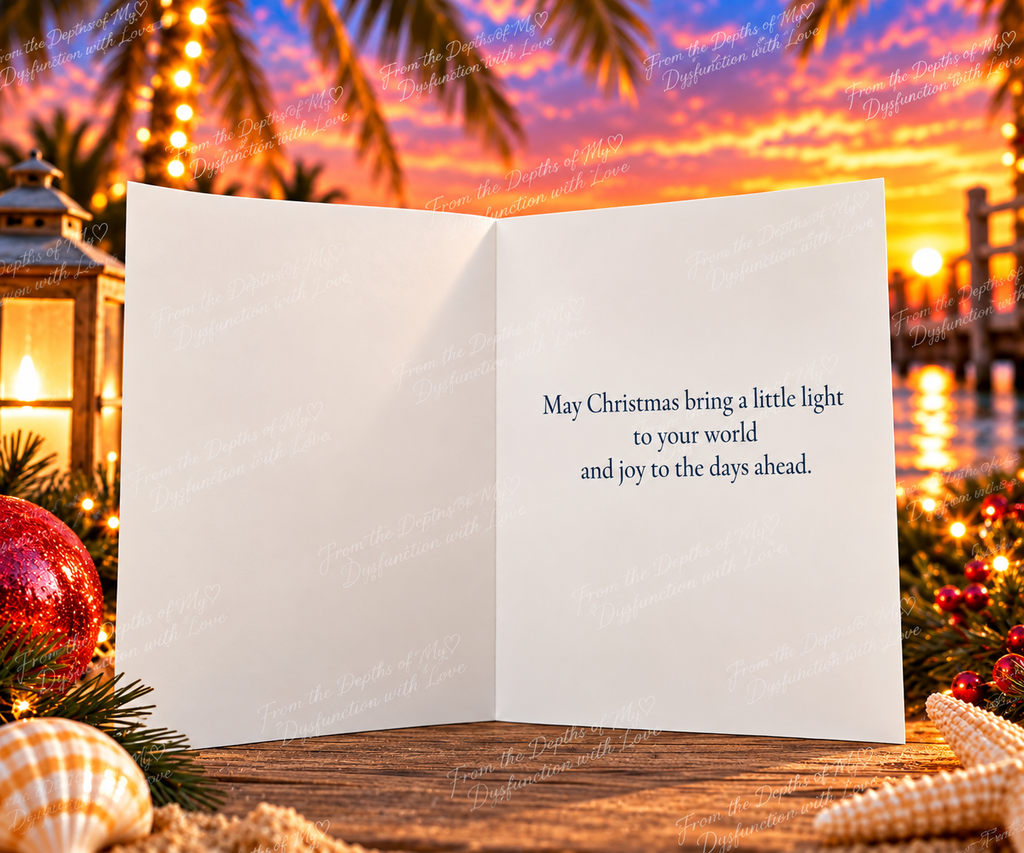 Merry Christmas Lighthouse – Christmas Greeting Card