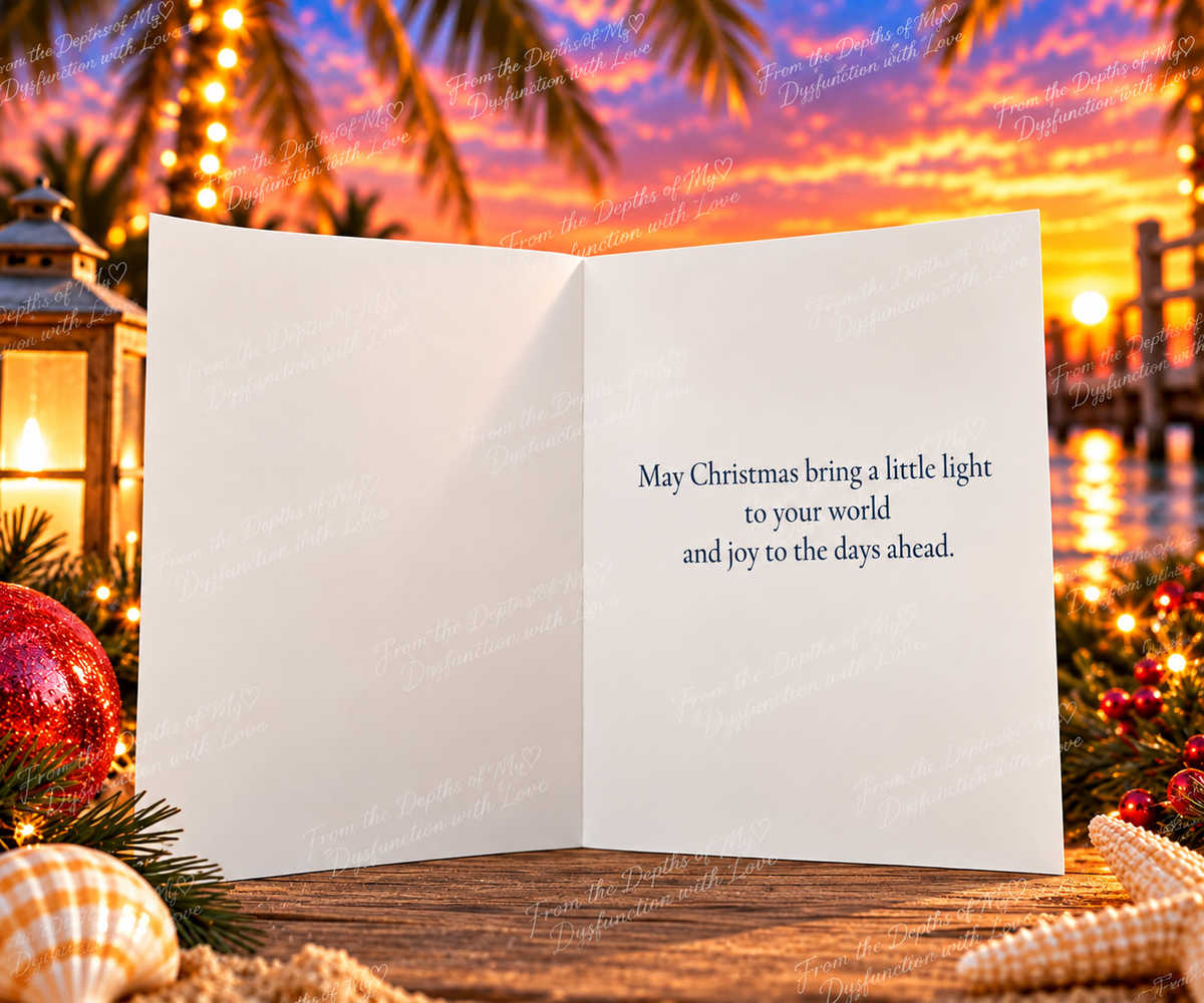 Merry Christmas Lighthouse – Christmas Greeting Card