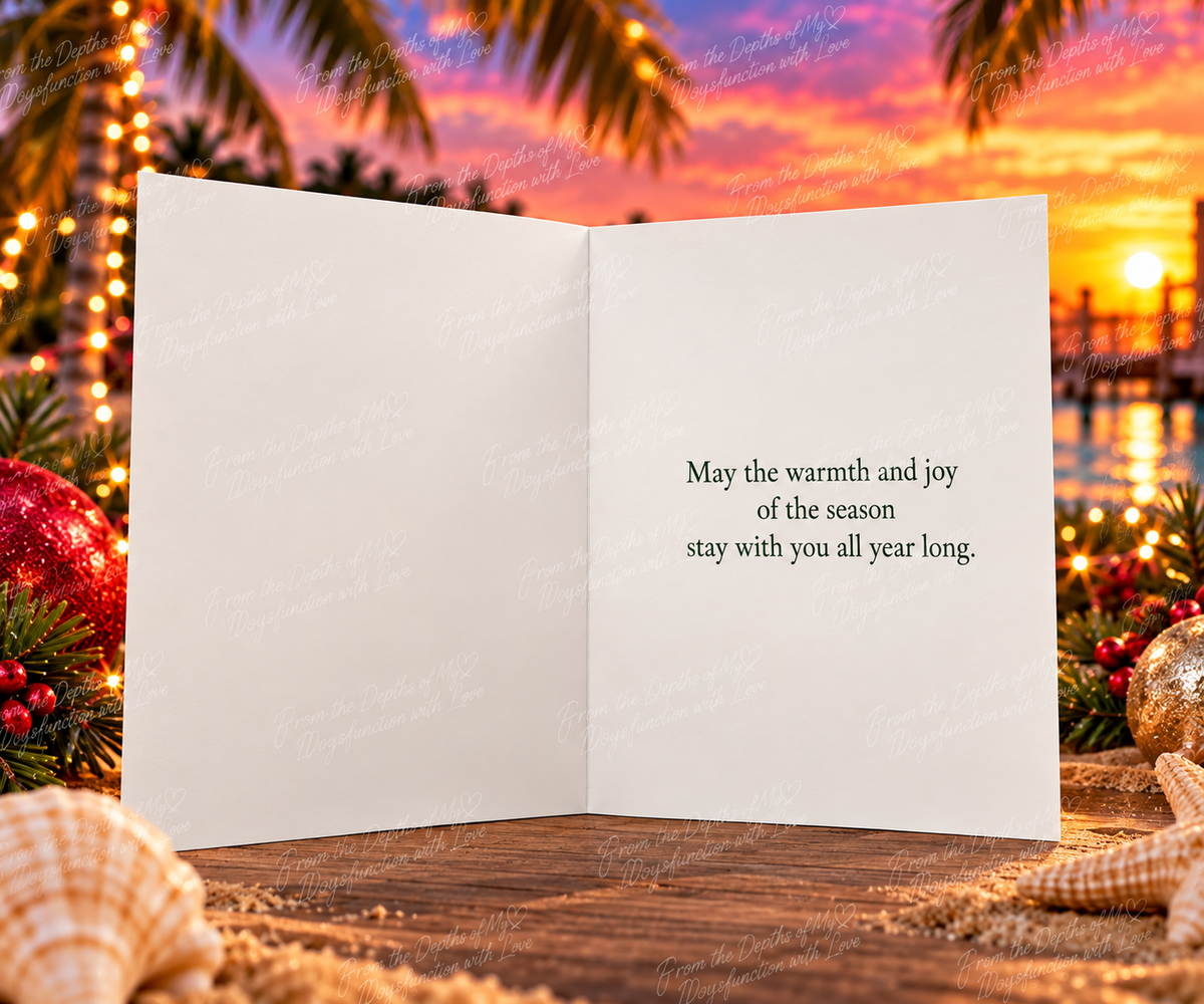 Merry Christmas Manatee – Coastal Holiday Greeting Card