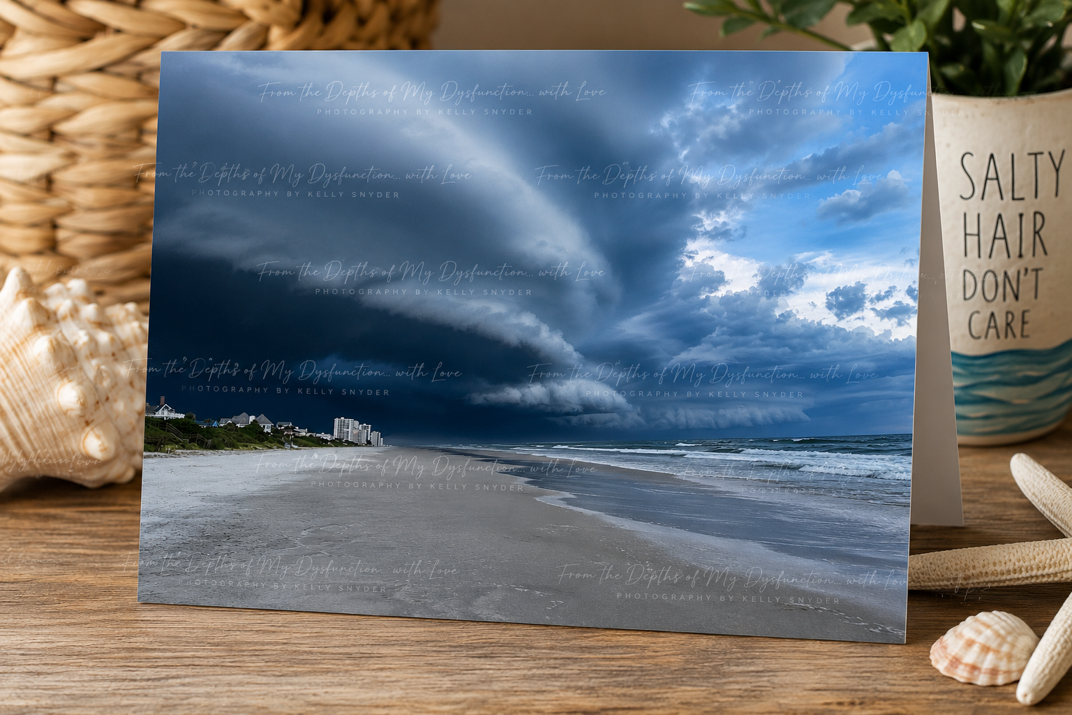 Storm's Edge Greeting Card | Florida Beach Storm Photography