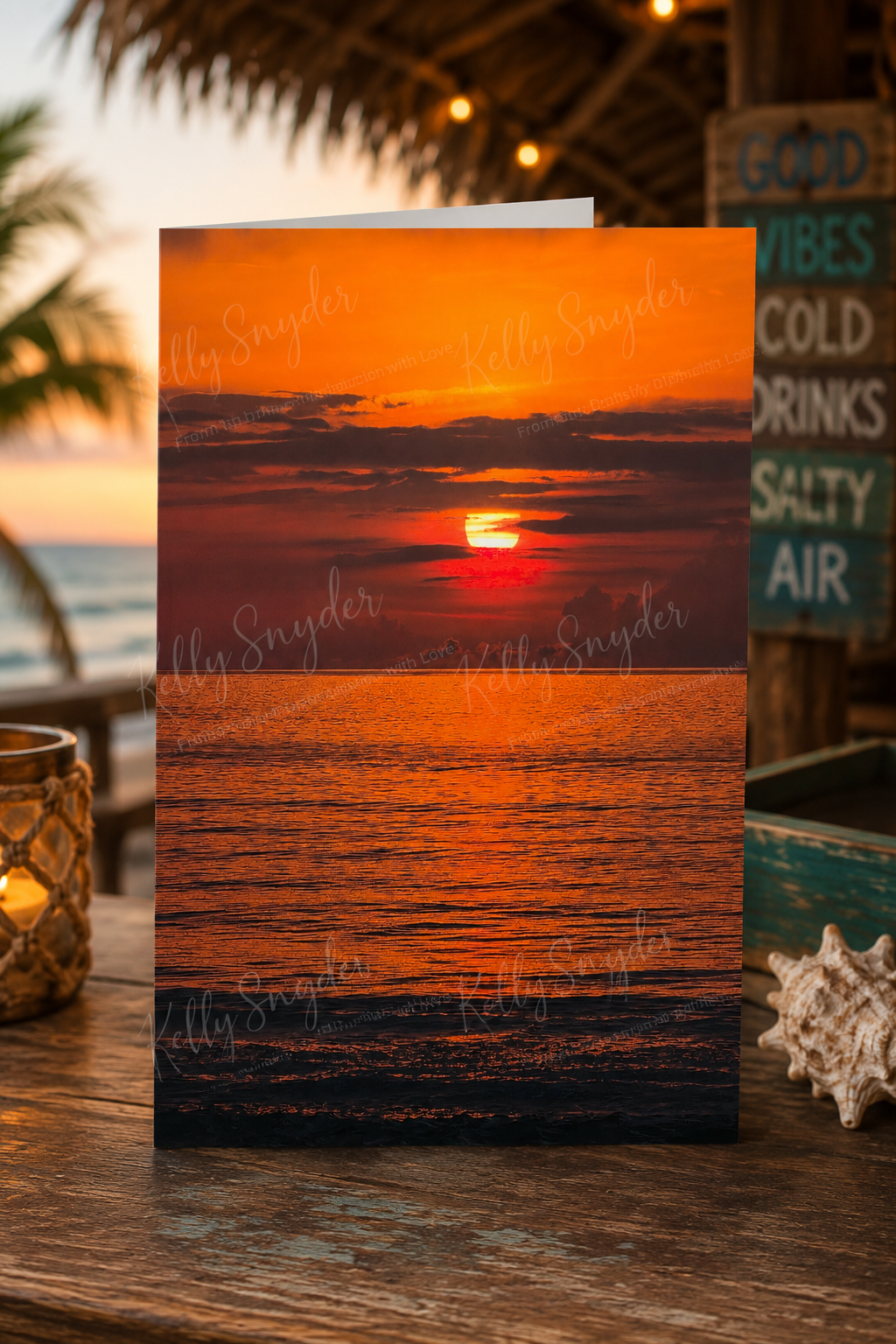 Burning Horizon | Florida Sunrise Greeting Card
