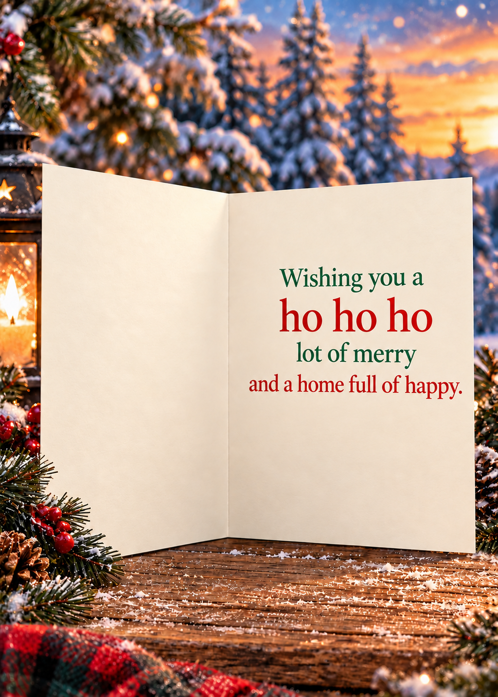 There’s Snow Place Like Home – Funny Vintage Christmas Card