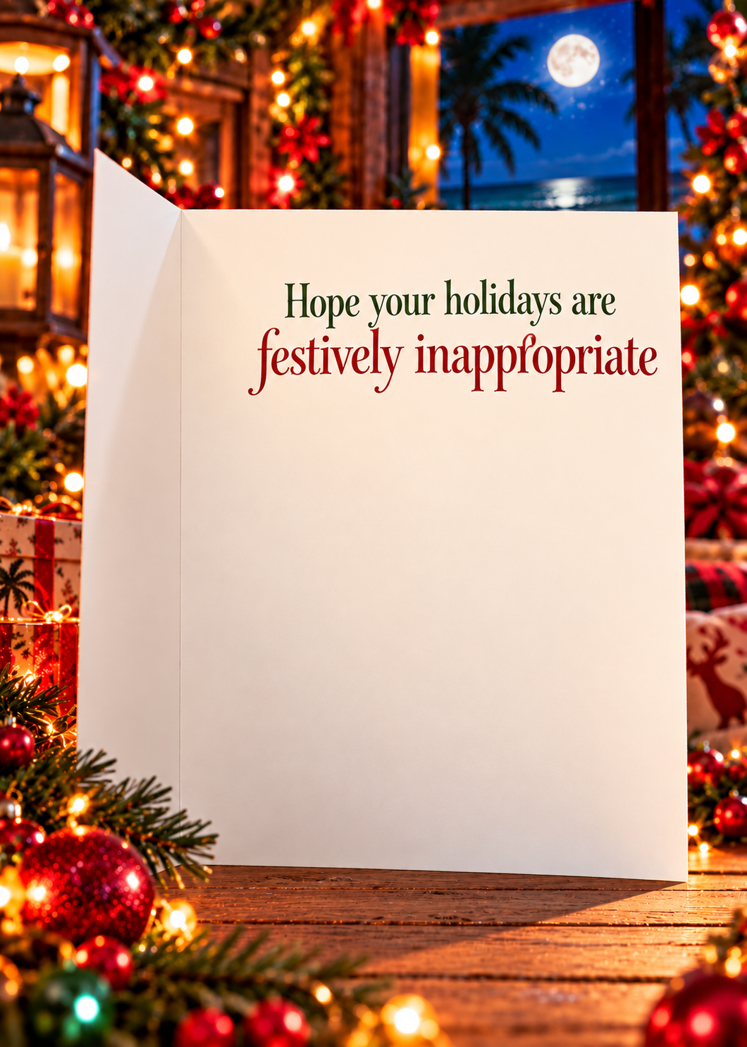 When I Think About You I Touch My Elf – Funny Naughty Christmas Card for Him