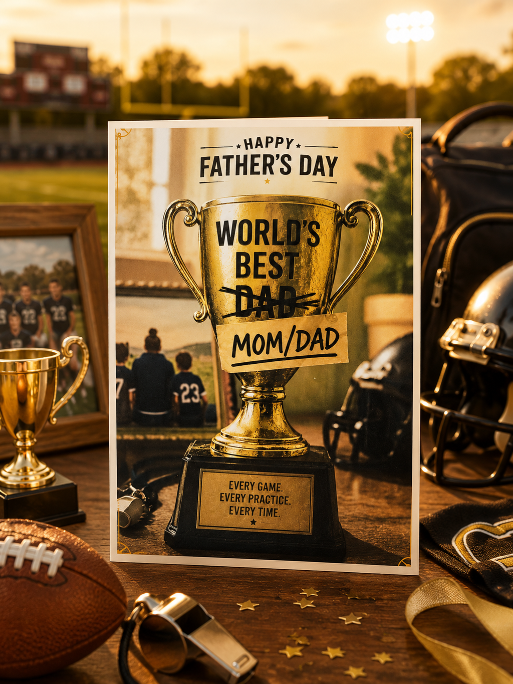 World's Best Mom, World's Best Dad | Single Mom Father's Day Card